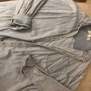 Aritzia Denim Forum Button Up